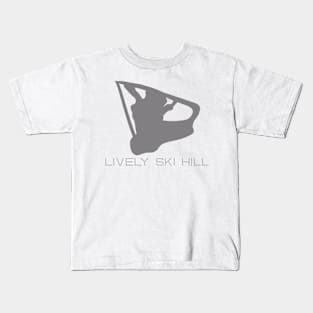 Lively Ski Hill Resort 3D Kids T-Shirt